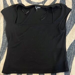 Black Women's Square neck top